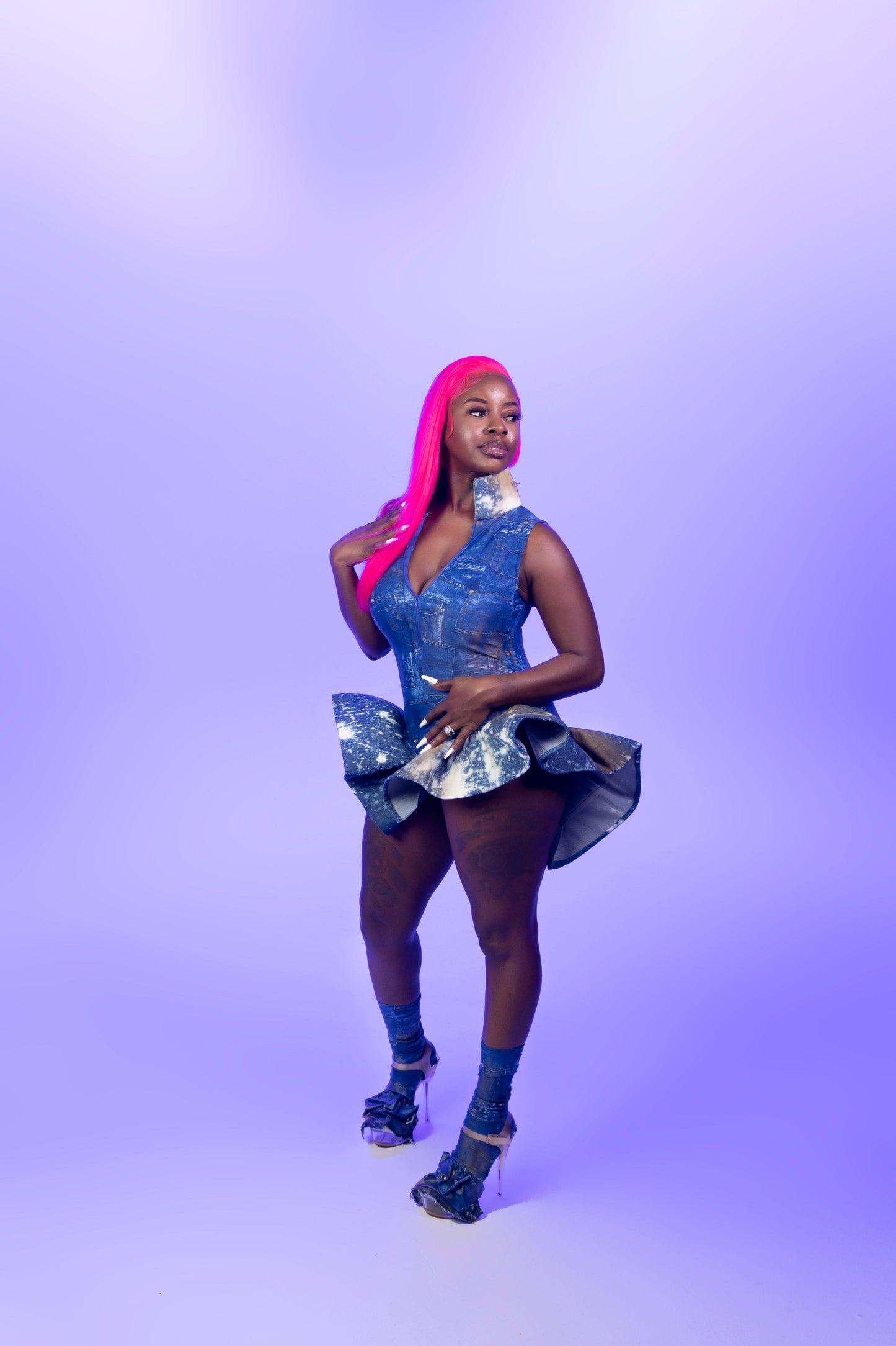 Hailey (Denim/Sleeveless)