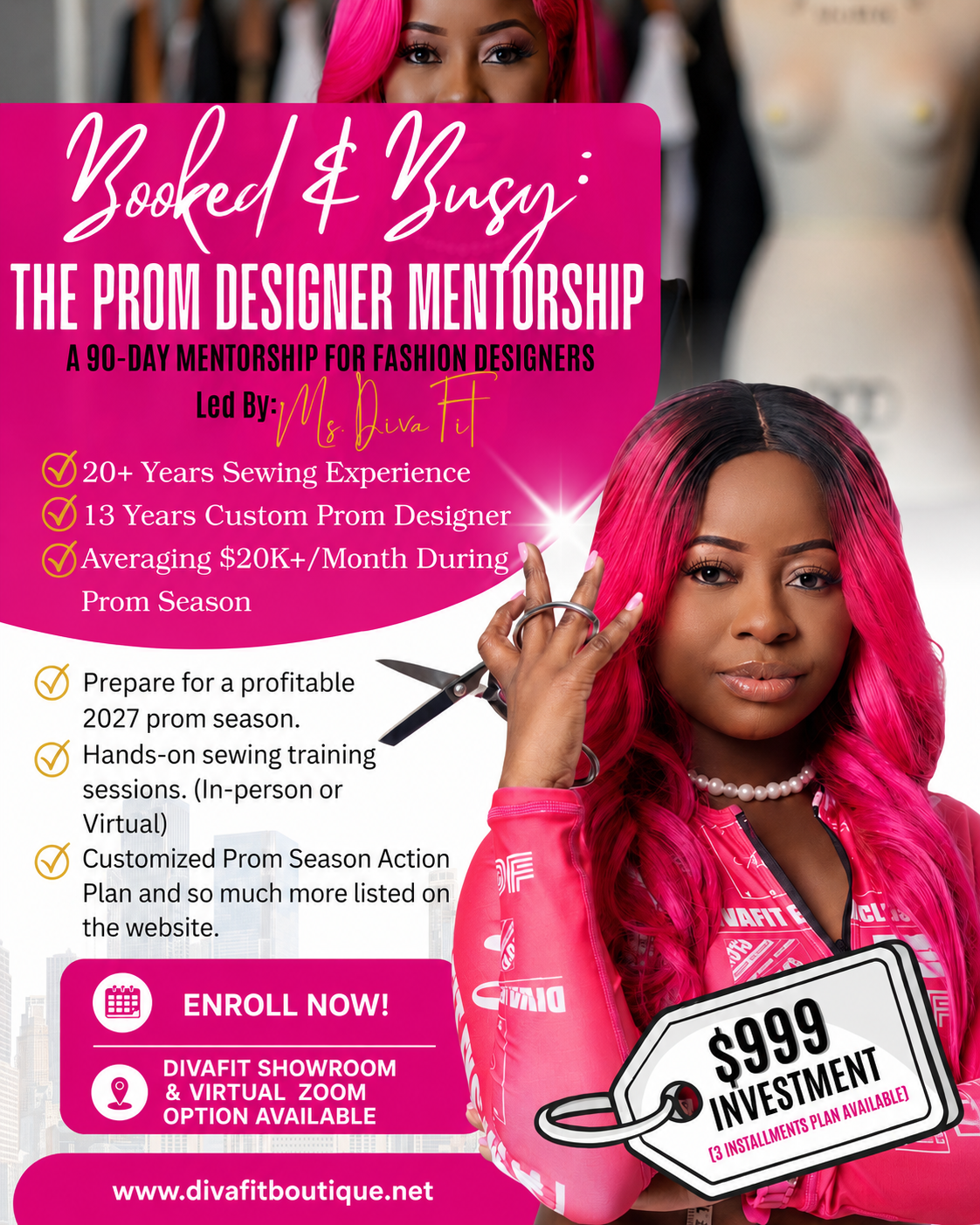 Booked & Busy: The Prom Designer Mentorship