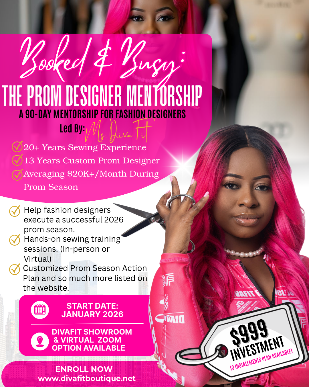 Booked & Busy: The Prom Designer Mentorship