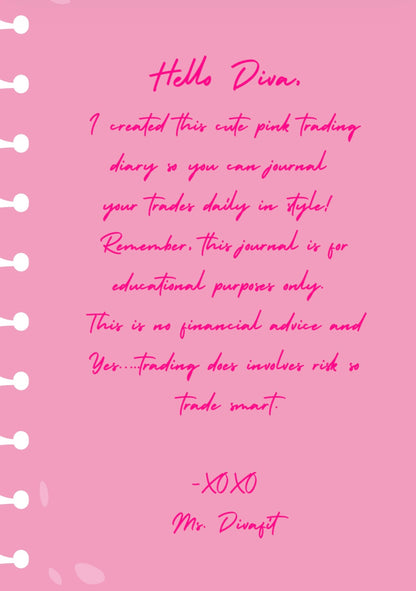 A DIVA Trading Diary (Digital Journal)