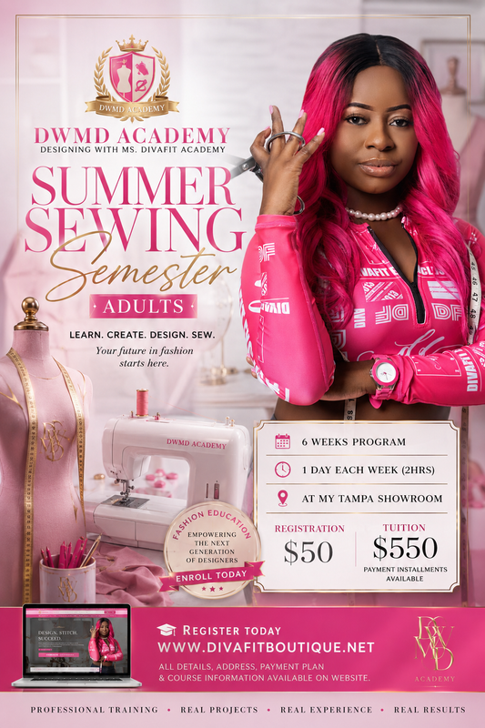 Summer Sewing Semester (Adults)-Fashion Foundations Certificate