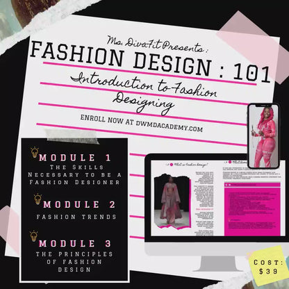 Fashion Design:101 Introduction to Fashion Designing (E-course)